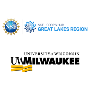 Great Lakes I-Corps Hub and UWM logos
